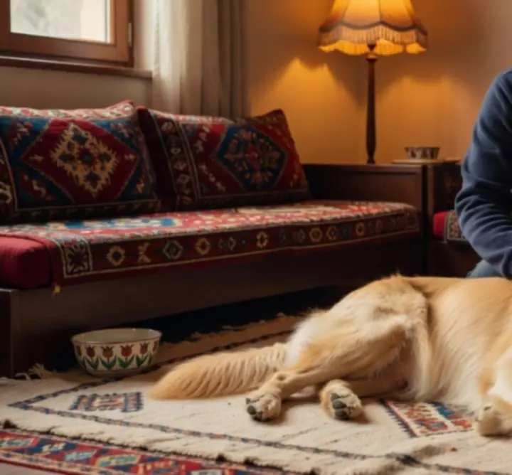 SOFTTEX ekibi köpeklerle bire bir bakım sırasında